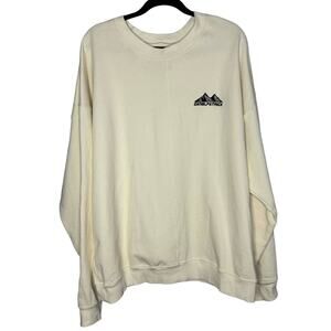 Daniel Patrick Crew Neck Long Sleeve Sweatshirt Cream Men's XXL